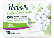 Naturella Cotton Protection Ultra Maxi hygienické vložky s krídelkami 10 kusov