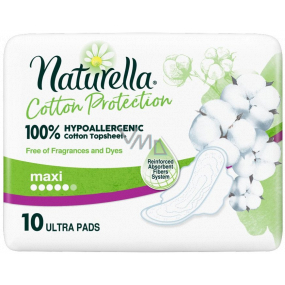Naturella Cotton Protection Ultra Maxi hygienické vložky s krídelkami 10 kusov