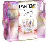 Pantene Rose Lift'n'Volume šampón na vlasy 300 ml + kondicionér na vlasy 200 ml + olejové sérum na vlasy 100 ml + SOS balzam na vlasy v spreji 150 ml + kozmetická taška, kozmetická sada pre ženy