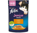 Felix Fantastic Junior kapsička kuracie v želé, kompletné krmivo pre mačiatka do 1 roka 85 g