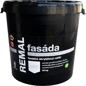 REMAL Fasáda akrylátová fasádna farba biela 40 kg