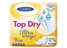 Carine Ultra Wings Top Dry intímne vložky 9 kusov