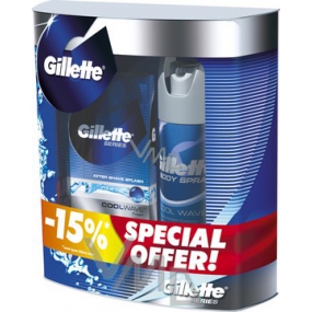 Gillette Series Voda po holení 100 ml + antiperspirant sprej 150 ml, kozmetická sada pre mužov