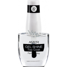 Astor Perfect Stay 3D Gel Shine Top Coat vrchný lak na nechty 100 Transparent 12 ml