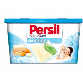 Persil Duo-Caps Sensitive gélové kapsule na biele a stálofarebné prádlo 15 dávok x 25 g