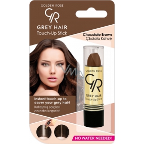 Golden Rose Gray Hair Touch-Up Stick farbiaci korektor na odrastené a šedivé vlasy 08 Chocolate Brown 5,2 g