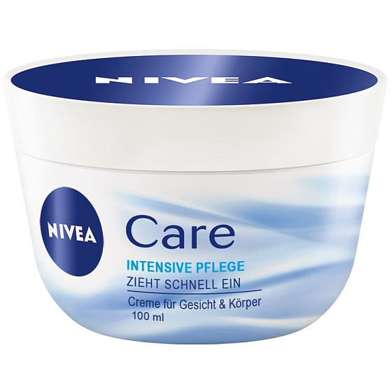 Nivea Care výživný denný krém na tvár, ruky a telo 100 ml