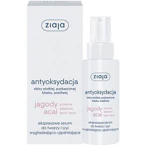 Ziaja Acai Berry vyhladzujúce pleťové sérum na tvár a krk 50 ml
