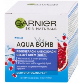 Garnier Skin Naturals Aqua Bomb nočný regeneračný antioxidačný gélový krém 50 ml