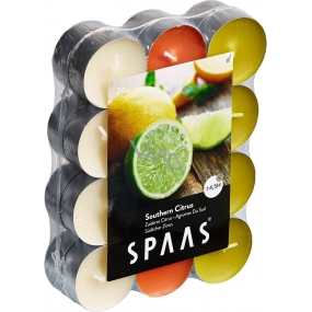 Spaas Southern Citrus - Citrusy vonné čajové sviečky 24 kusov