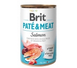 Brit Paté & Meat losos a kura čisté masové paté kompletné krmivo pre psov 400 g