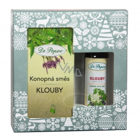 Dr. Popov Kĺby originálne bylinné kvapky 50 ml + Kĺby konopná zmes 30 g - 20 nálevových vrecúšok, vianočné darčeková sada