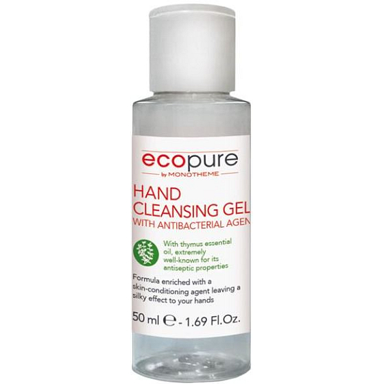 EcoPure antibakteriálny čistiaci gél na ruky 50 ml