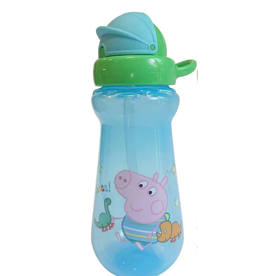 Moja prvá Peppa Pig - Fľaša Peppa Pig so slamkou Modrá 310 ml