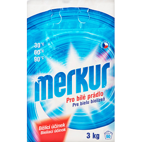 Merkur prací prášok biela sila, 3 kg