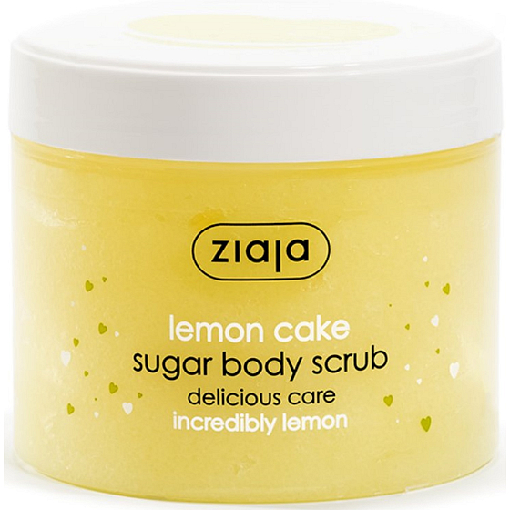 Telový peeling Ziaja Lemon Cake Sugar Body Scrub 300 ml