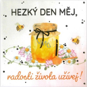 Albi Magnet s reliéfom Pekný deň, užívajte si radosti života 6,5 x 6,5 cm