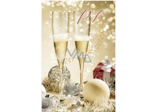 Ditipo Vianočné želania PF Skleničky a šampanské 120 x 180 mm