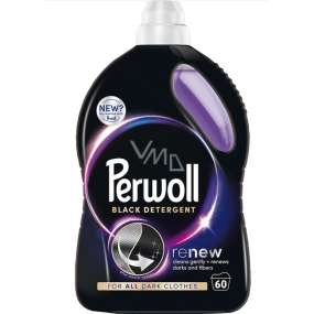 Perwoll Renew Black prací prostriedok Dark Bloom prací gél na čierne a tmavé oblečenie 60 dávok 3 l