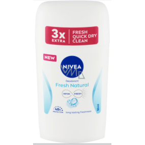 Nivea Fresh Natural tuhý antiperspirant pre ženy 50 ml