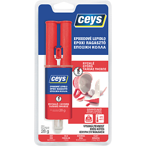 Ceys Epoxi rýchlo tvrdnúce dvojzložkové lepidlo, 24 ml