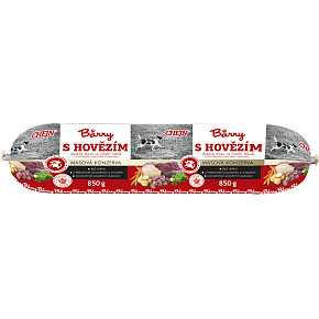 Barry masová konzerva s hovädzím pre psy, 850 g