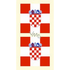 Arch Tetovacie obtlačky na tvár i telo Chorvátsko vlajka 1 motív