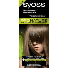Syoss Pronature dlhotrvajúca farba na vlasy 6-1 prirodzene tmavo plavý