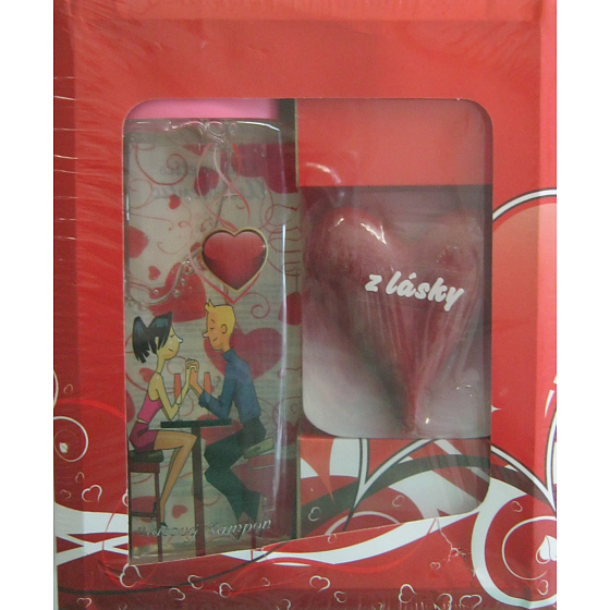 Bohemia Gifts Pre zaľúbených sprchový gél 300 ml + tuhé mydlo Srdce 35 g, kozmetická sada