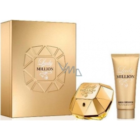 Paco Rabanne Lady Million parfumovaná voda pre ženy 50 ml + telové mlieko 100 ml, darčeková sada