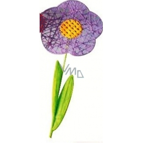 Kvetina veľká fialová prepletaná 49 cm