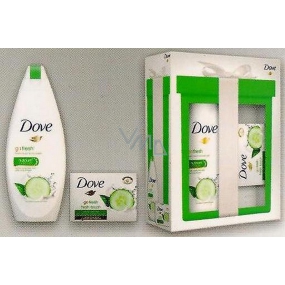 Dove Go Fresh Touch Uhorka & Zelený čaj Mini Go Fresh Touch vyživujúce sprchový gél 250 ml + Go Fresh Touch krémová tableta 100 g, kozmetická sada