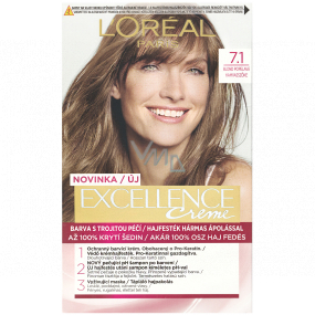 Loreal Paris Excellence Creme farba na vlasy 7.1 Blond popolavá