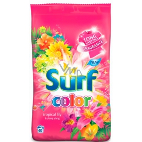 Surf Color Tropical Lily & Ylang Ylang prášok s aviváži na pranie farebnej bielizne 20 dávok 1,4 kg