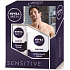 Nivea Men Sensitive pena na holenie 200 ml + balzam po holení 100 ml, kozmetická sada