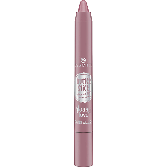 Essence Butter Stick Glossy Love farba na pery 02 Sweet Frosting 2,2 g