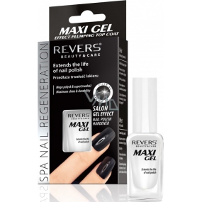 Reverz Maxi Gél Effect Plumping Top Coat krycí lak na nechty 10 ml