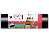 viGO! Vrecia na odpad čierne, 7 µ, 60 litrov 60 x 70 cm 50 kusov