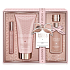 Baylis & Harding Jojoba, Hodváb a Mandľový olej toaletná voda pre ženy 100 ml + parfumovaný roll-on do kabelky + mlieko na telo a ruky 200 ml, kozmetická sada