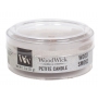 Woodwick Wood Smoke - Dym z cédrového dreva vonná sviečka s dreveným knôtom petite 31 g