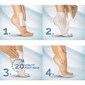 Scholl PediMask Expert Care 20 minútová vyživujúce maska na nohy s makadamovými olejom, 1 pár navliekacích ponožiek