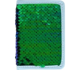 Albi Diár 2020 mini Zelený flitr 11 x 7,5 x 1 cm
