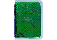 Albi Diár 2020 mini Zelený flitr 11 x 7,5 x 1 cm