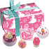 Bomb Cosmetics Ružové Vianoce - Dreaming of a Pink Christmas balistik 2x160 g + špalíček 50 g + gulička 30 g + mydlo 100 g, kozmetická sada