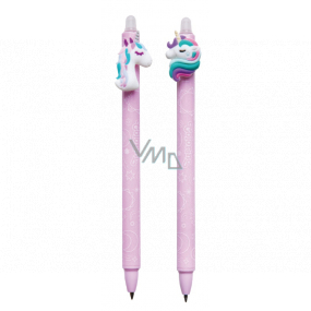Colorino Gumovatelné pero Jednorožec fialovej, modrá náplň 0,5 mm 1 kus
