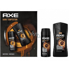 Axe Dark Temptation deodorant sprej 150 ml + 3v1 sprchový gél 250 ml, kozmetická sada pre mužov
