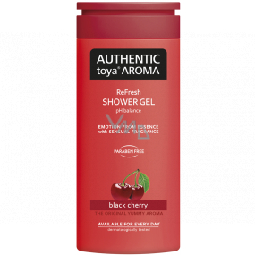Authentic Toya Aroma Black Cherry aromatický sprchový gél 400 ml