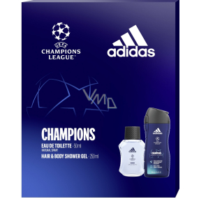 Adidas UEFA Champions League Edition VIII toaletná voda 50 ml + sprchový gél 250 ml, darčeková sada pre mužov