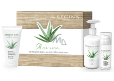 Regina Aloe Vera denný krém 50 ml + micelárna voda 250 ml + krém na ruky 75 ml, kozmetická sada