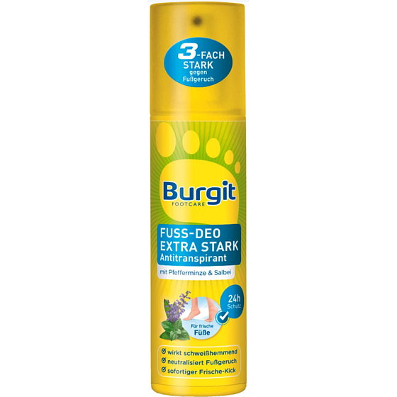 Burgit Footcare Extra silný sprej na nohy 175 ml